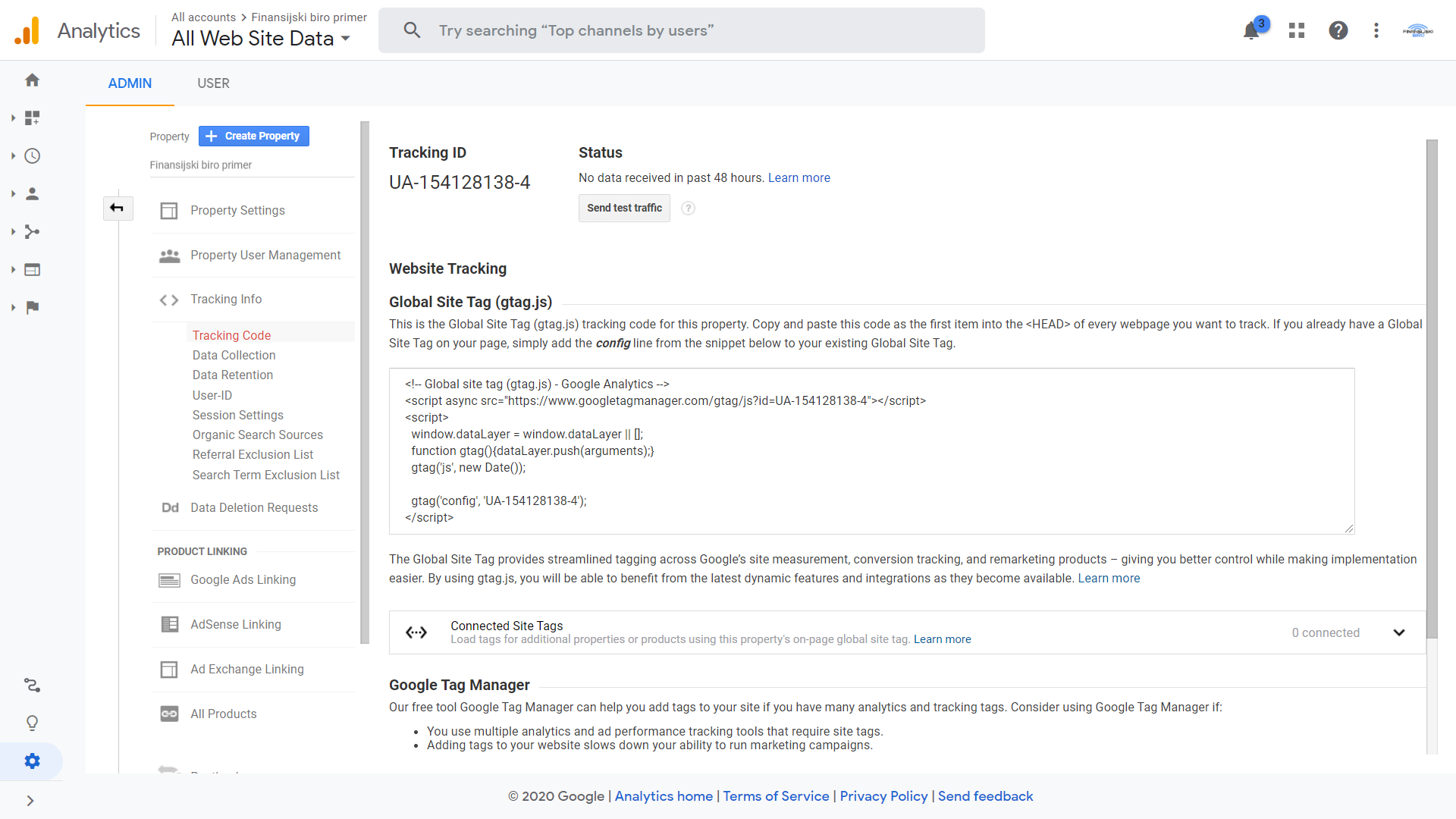 Implementation of google analytics part three